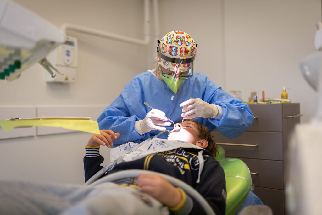 Prima visita dal dentista per i bambini